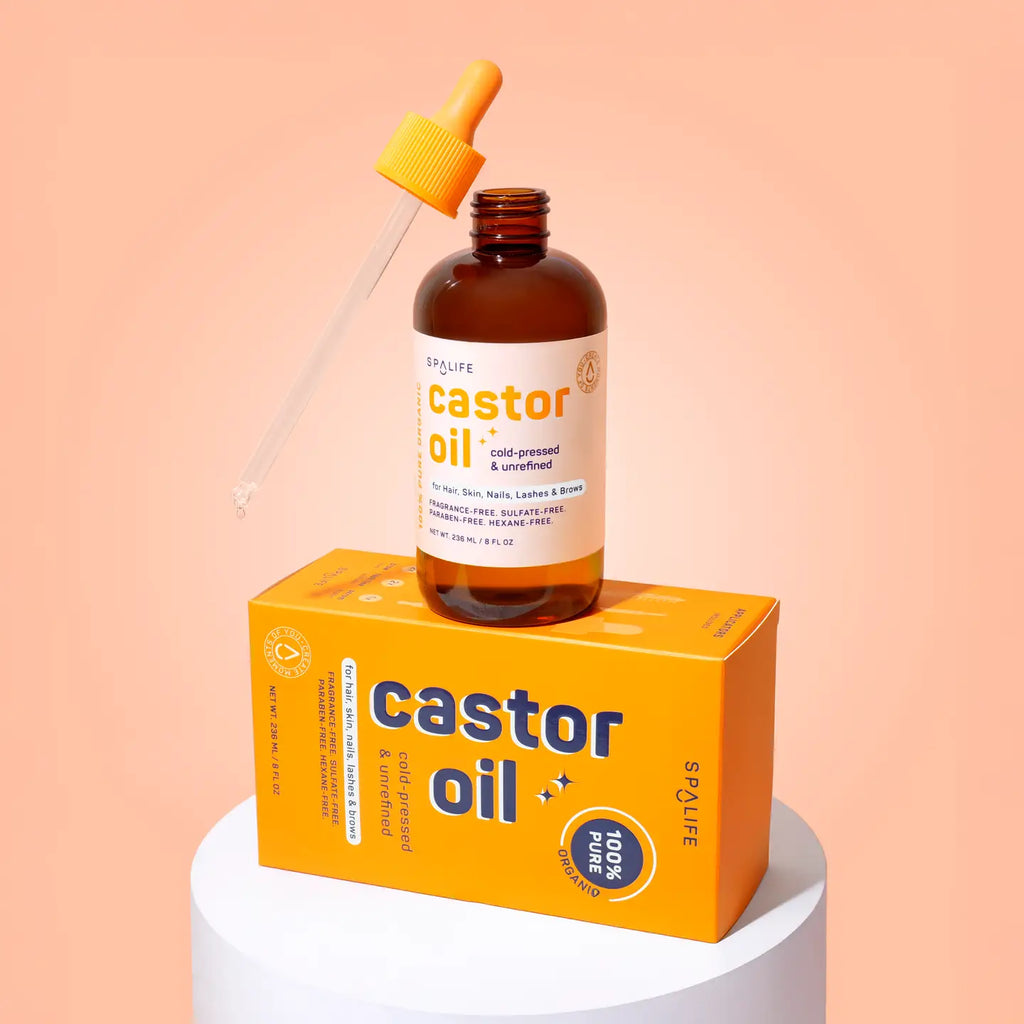 Castor Oil 100% Pure - For Hair, Skin, Nails, Lashes & Brows