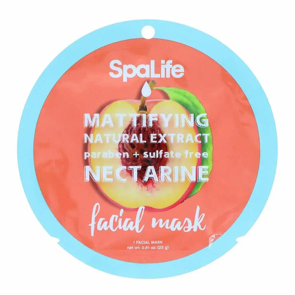 Mattifying Nectarine Sheet Mask with Natural Extracts