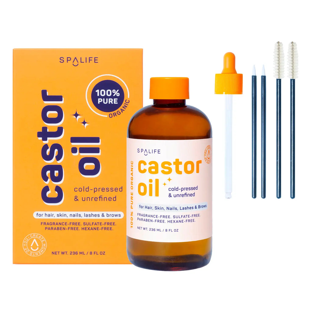 Castor Oil 100% Pure - For Hair, Skin, Nails, Lashes & Brows
