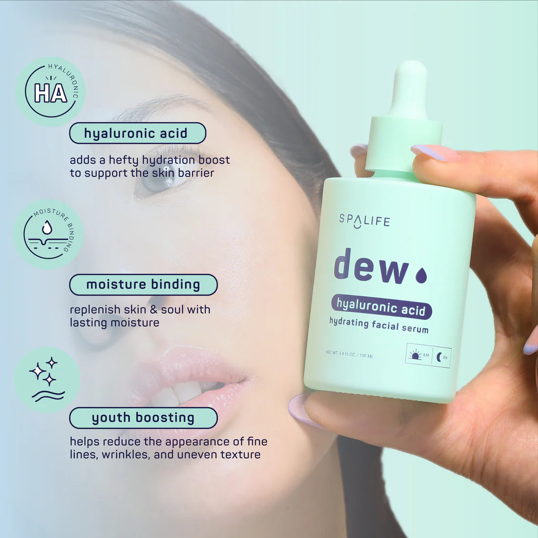 Dew Hyaluronic Acid Hydrating Facial Serum